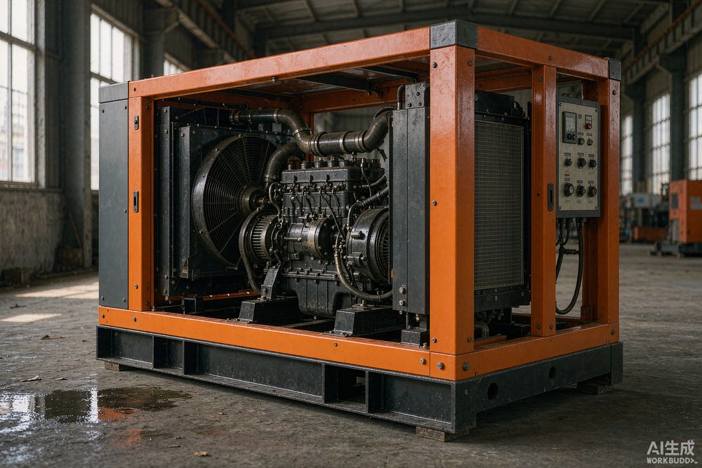 深圳发电机出租 100-500KW中型开架式柴油发电机组